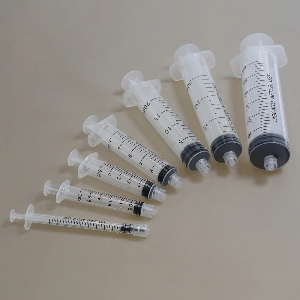 1ml 3m 5ml 10ml 20ml 30ml 60ml Syringes