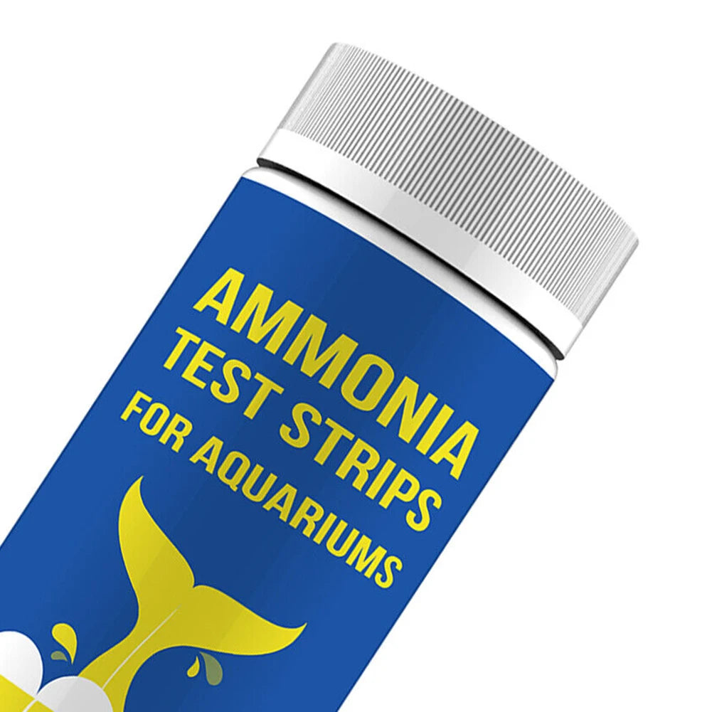 50Pc Ammonia Quick Water Quality Test Strips For Freshwater and Saltwater Aquarium