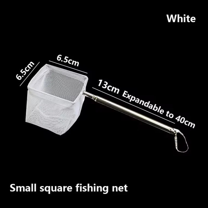 Aquarium Square Fishing Net With Extendable Handle For Catching Fish and shrimp