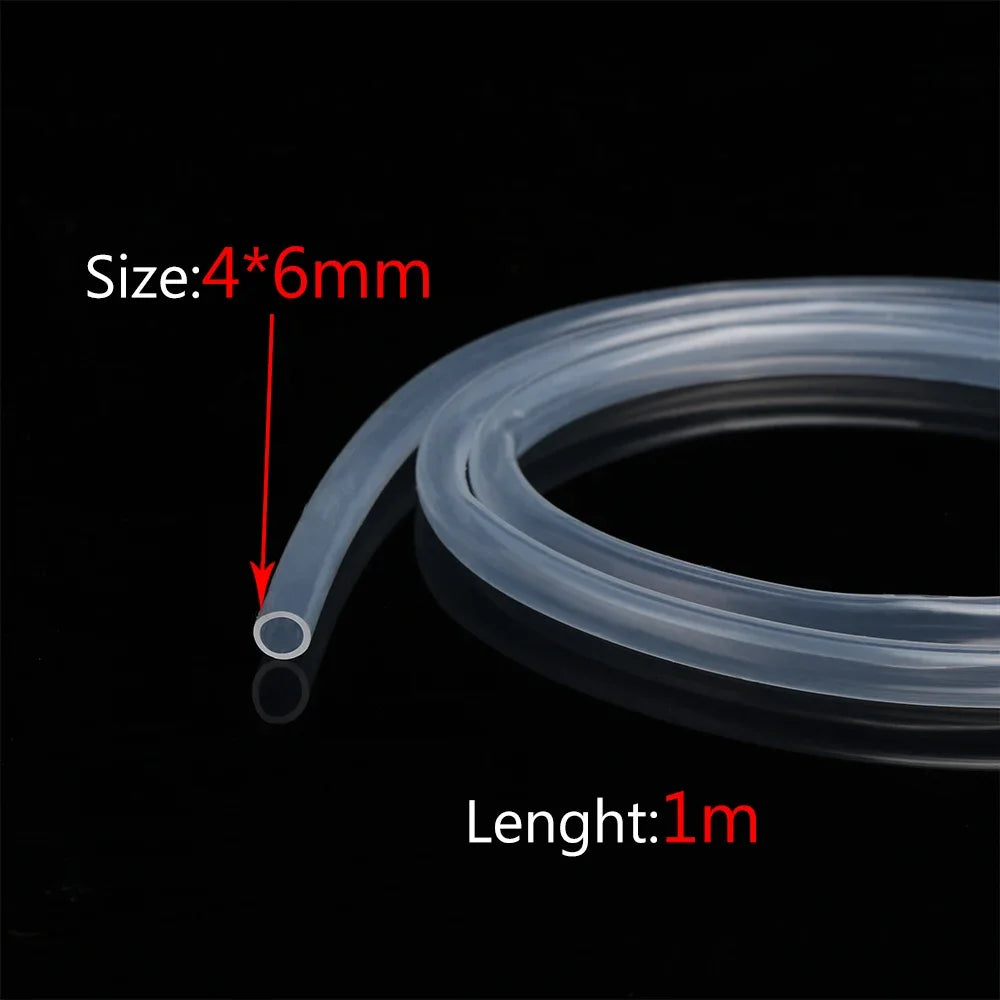 1M / 5M 10M aquarium Transparent Silicone Rubber Hose 4 5 6 7 8 9 10 11 12 14 16 mm Out Diameter Flexible Silicone Tube