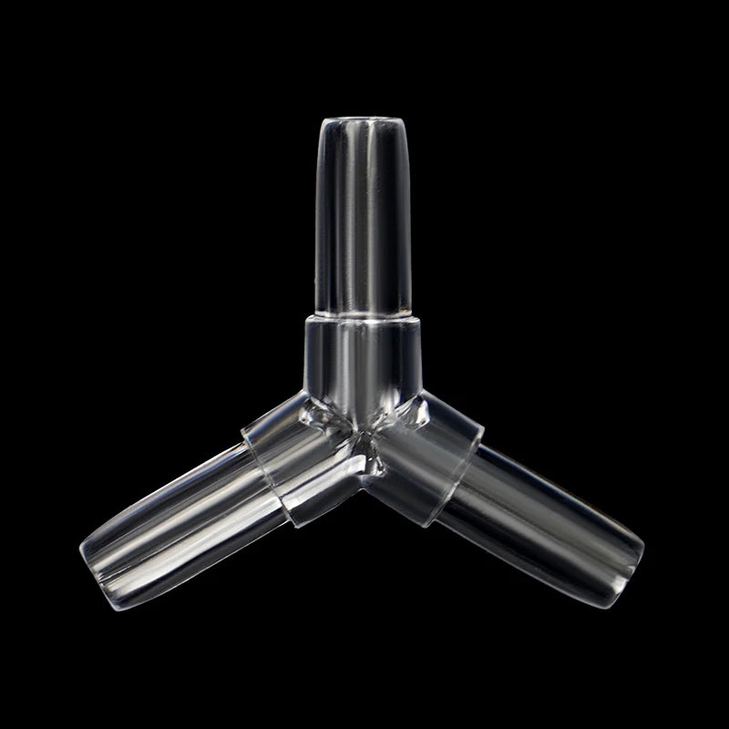 10Pcs Aquarium Airline Tubing Connectors Transparent Adapters for 4mm Inner Diameter Airline