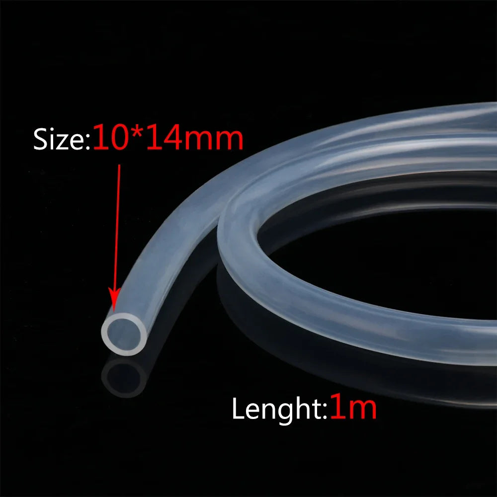 1M / 5M 10M aquarium Transparent Silicone Rubber Hose 4 5 6 7 8 9 10 11 12 14 16 mm Out Diameter Flexible Silicone Tube