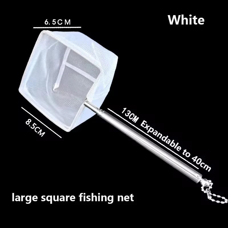 Aquarium Square Fishing Net With Extendable Handle For Catching Fish and shrimp