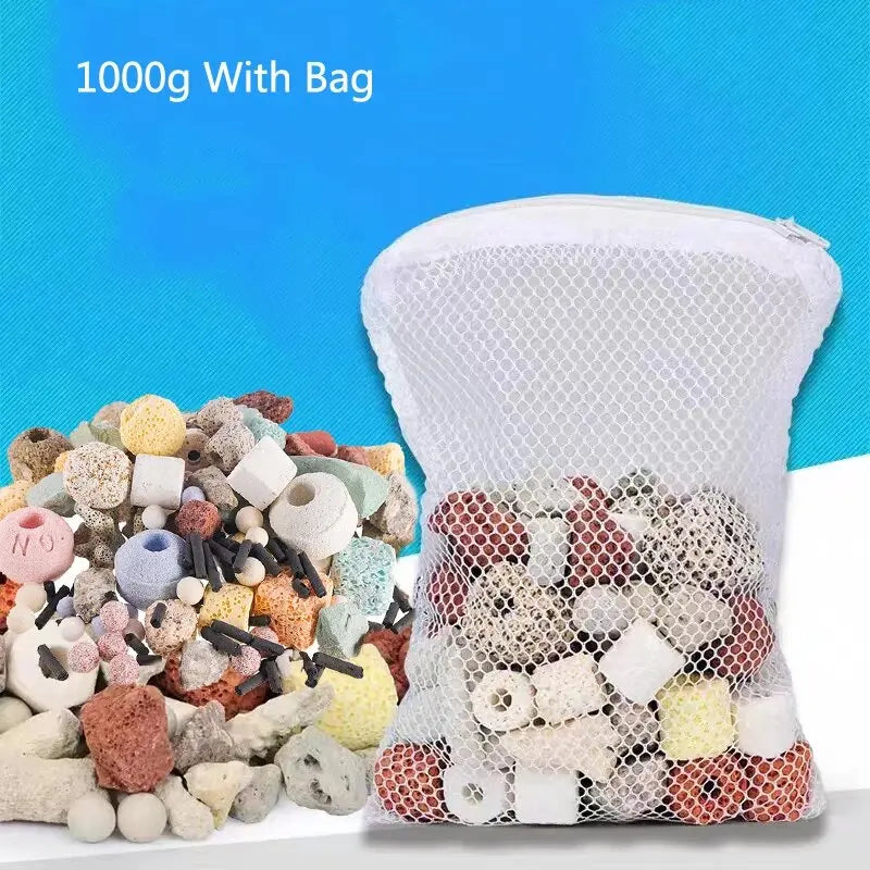 Aquarium bio ball mixed bag for efficient filtration