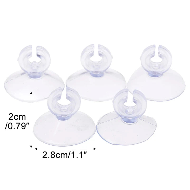 Aquarium Air Pump Accessories Kit with Air Stone Bubble Aerator, Check Valves, Suction Cups, Air Tube