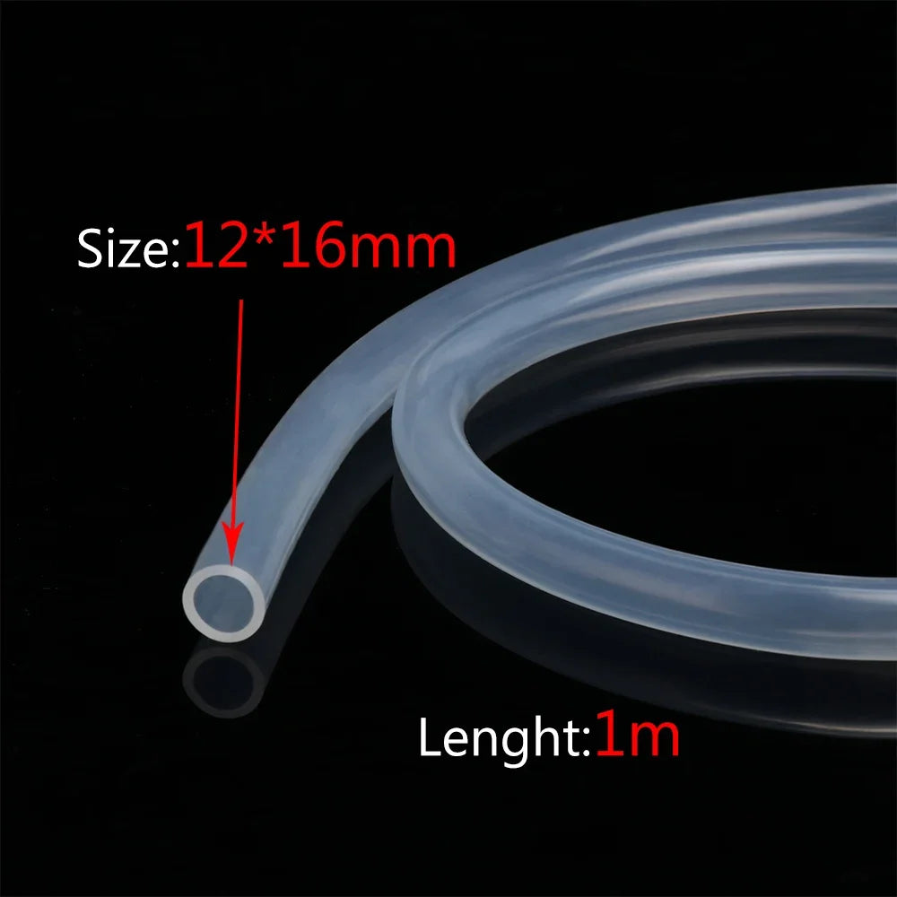 1M / 5M 10M aquarium Transparent Silicone Rubber Hose 4 5 6 7 8 9 10 11 12 14 16 mm Out Diameter Flexible Silicone Tube