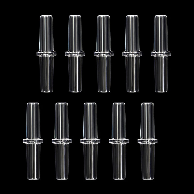 10Pcs Aquarium Airline Tubing Connectors Transparent Adapters for 4mm Inner Diameter Airline