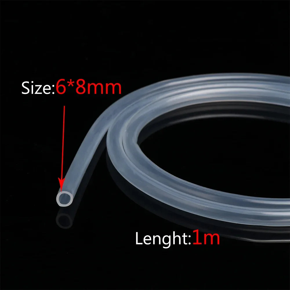 1M / 5M 10M aquarium Transparent Silicone Rubber Hose 4 5 6 7 8 9 10 11 12 14 16 mm Out Diameter Flexible Silicone Tube