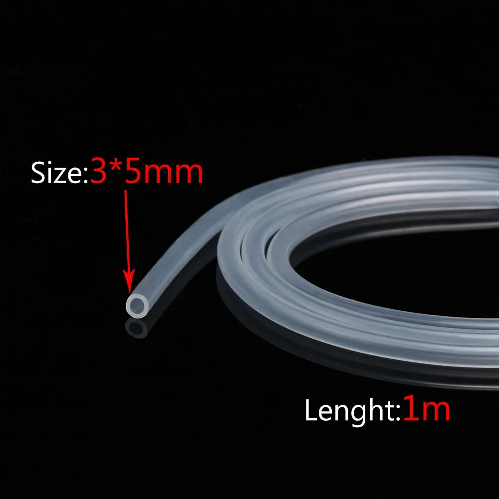 1M / 5M 10M aquarium Transparent Silicone Rubber Hose 4 5 6 7 8 9 10 11 12 14 16 mm Out Diameter Flexible Silicone Tube