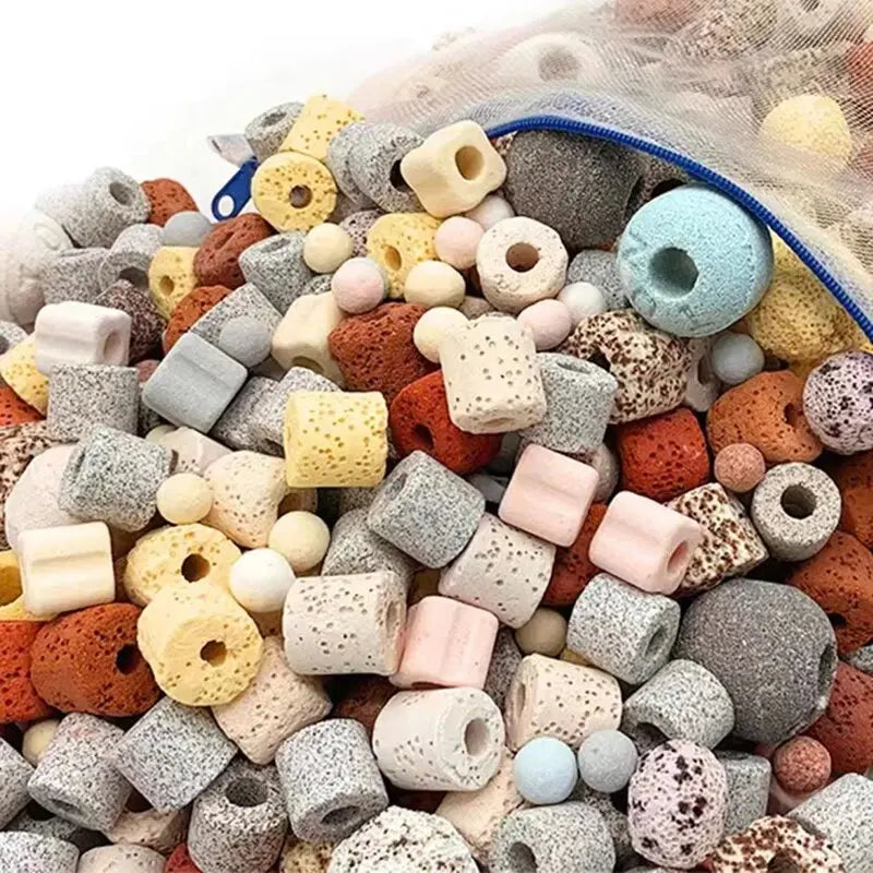 Aquarium bio ball mixed bag for efficient filtration