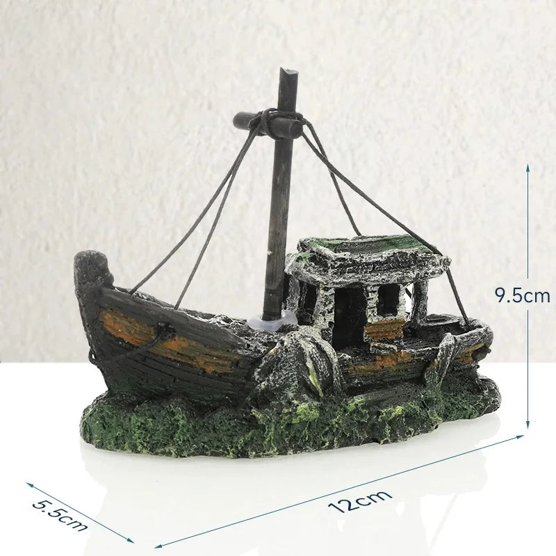 Pirate ship aquarium Decorations