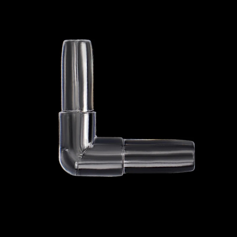 10Pcs Aquarium Airline Tubing Connectors Transparent Adapters for 4mm Inner Diameter Airline
