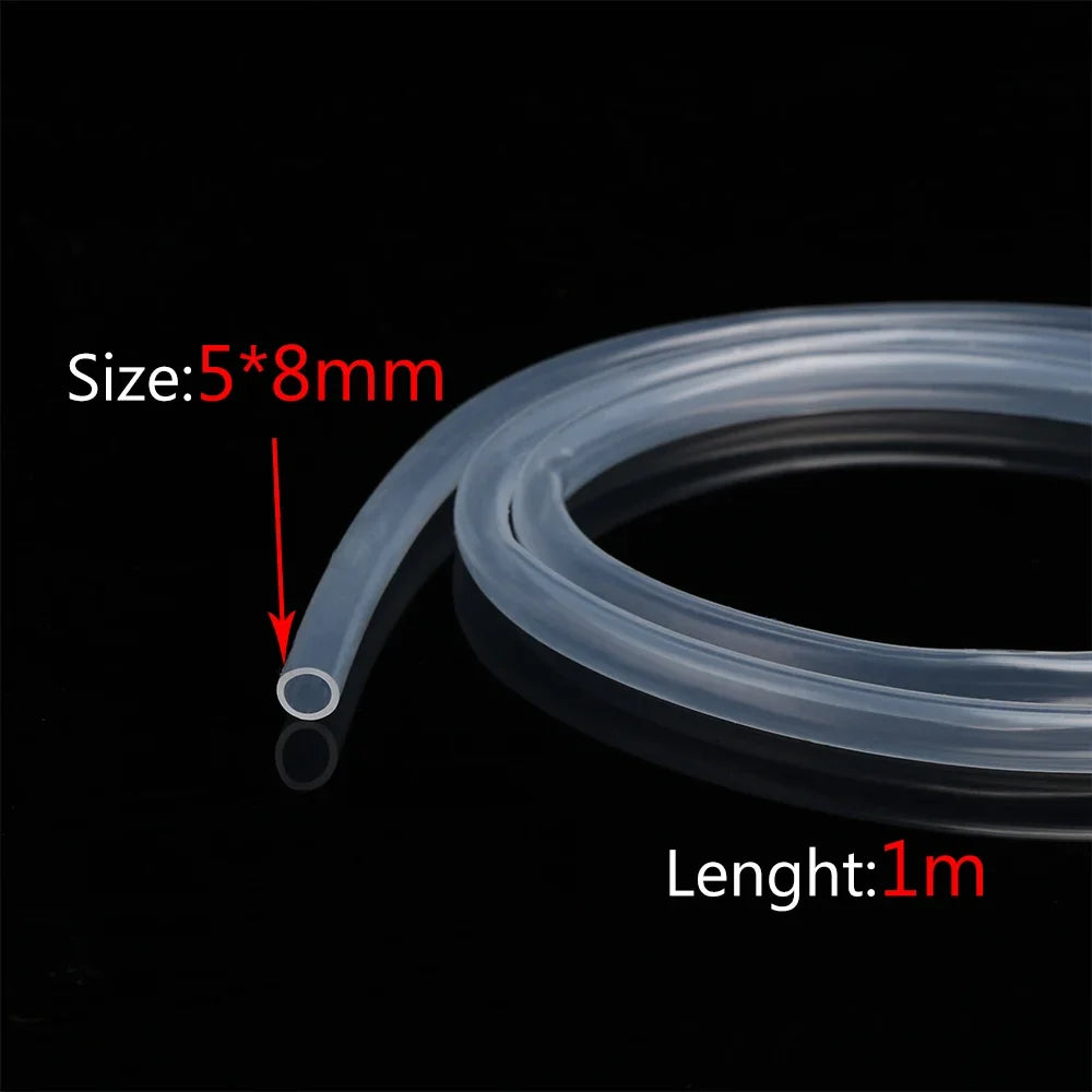 1M / 5M 10M aquarium Transparent Silicone Rubber Hose 4 5 6 7 8 9 10 11 12 14 16 mm Out Diameter Flexible Silicone Tube