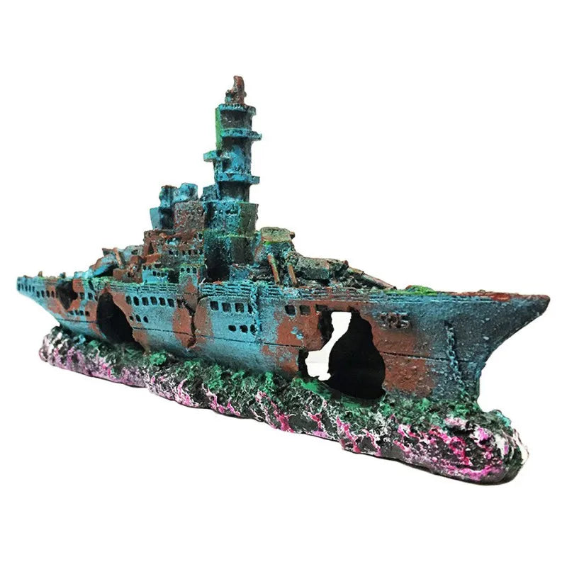 Aquarium Fish Tank Decorations Large Pirate Ship Wreck