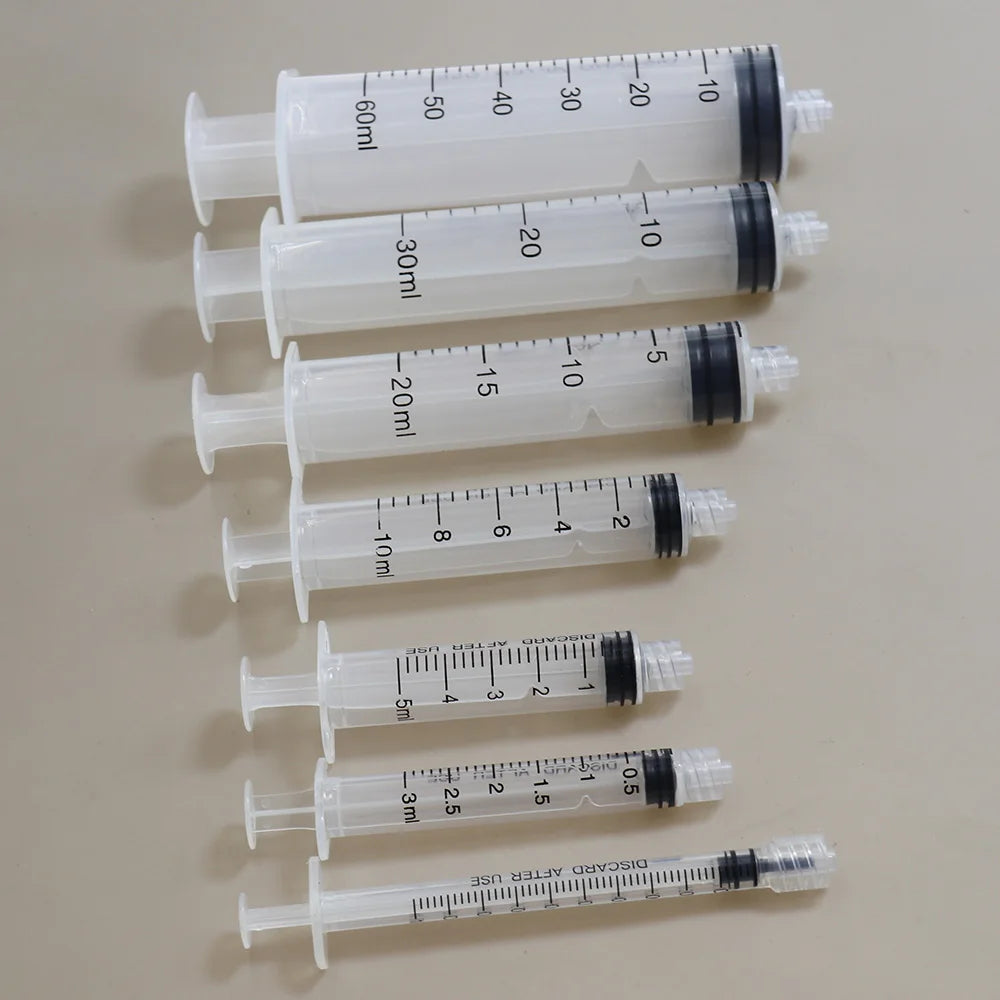1ml 3m 5ml 10ml 20ml 30ml 60ml Syringes