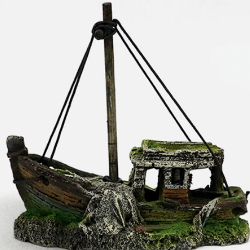 Pirate ship aquarium Decorations