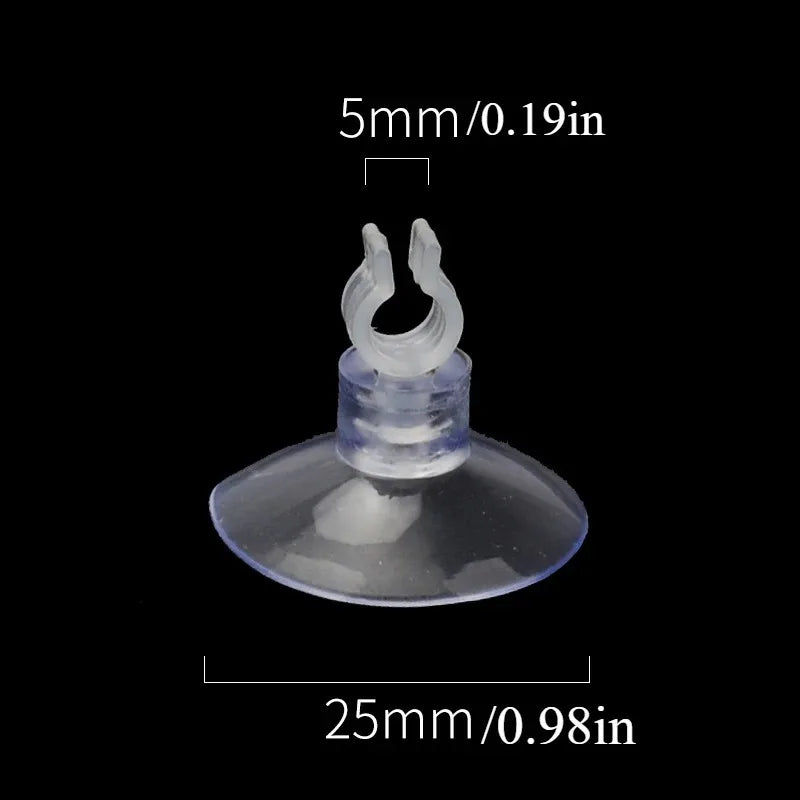 10pcs Rubber Fish Tank Airline Suction Cup Holders