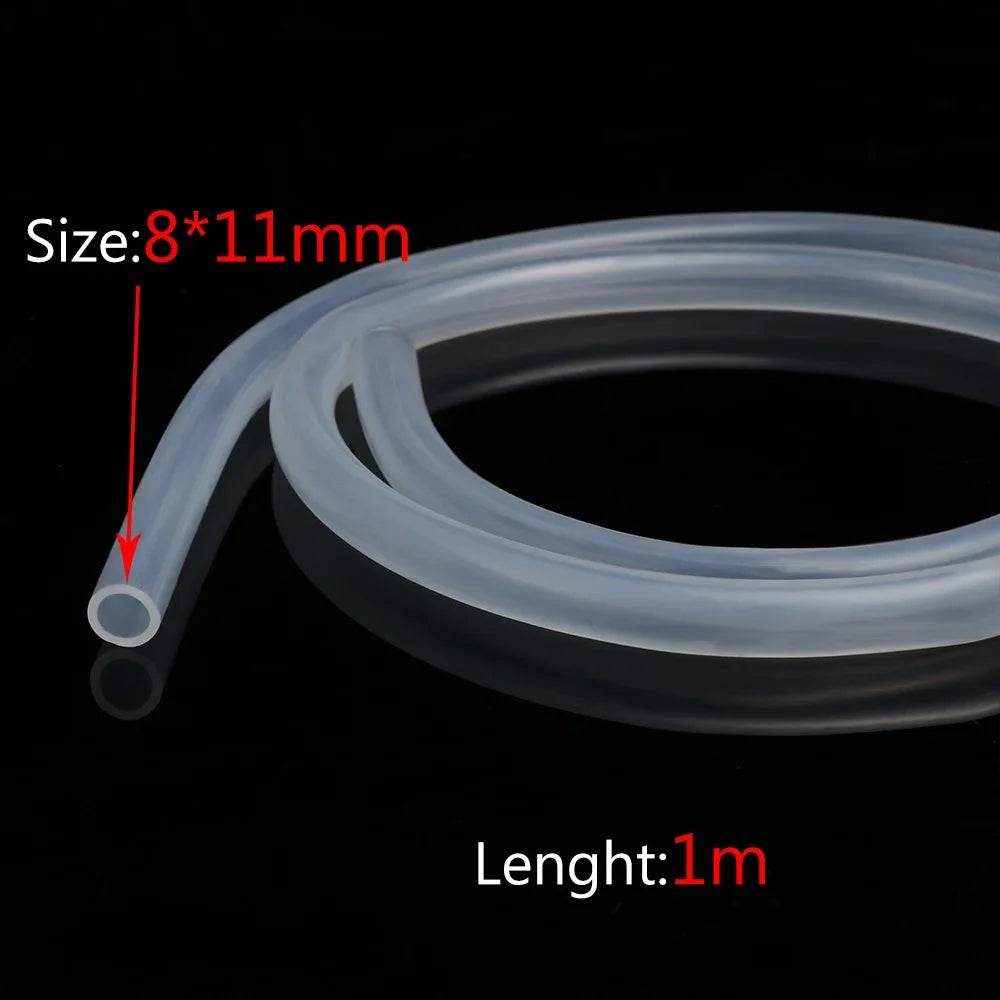 1M / 5M 10M aquarium Transparent Silicone Rubber Hose 4 5 6 7 8 9 10 11 12 14 16 mm Out Diameter Flexible Silicone Tube