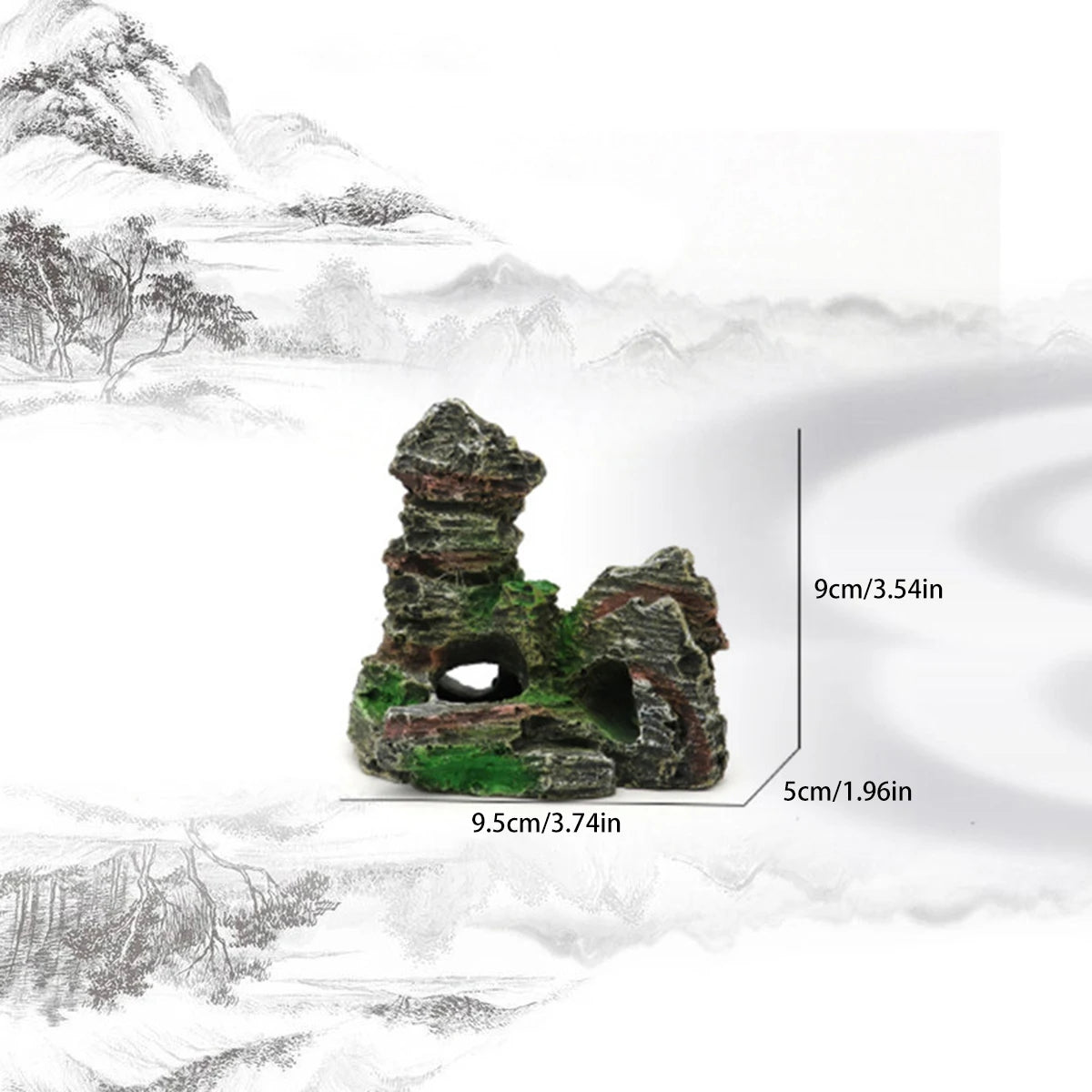 Artificial Moss Hiding Cave Ornament