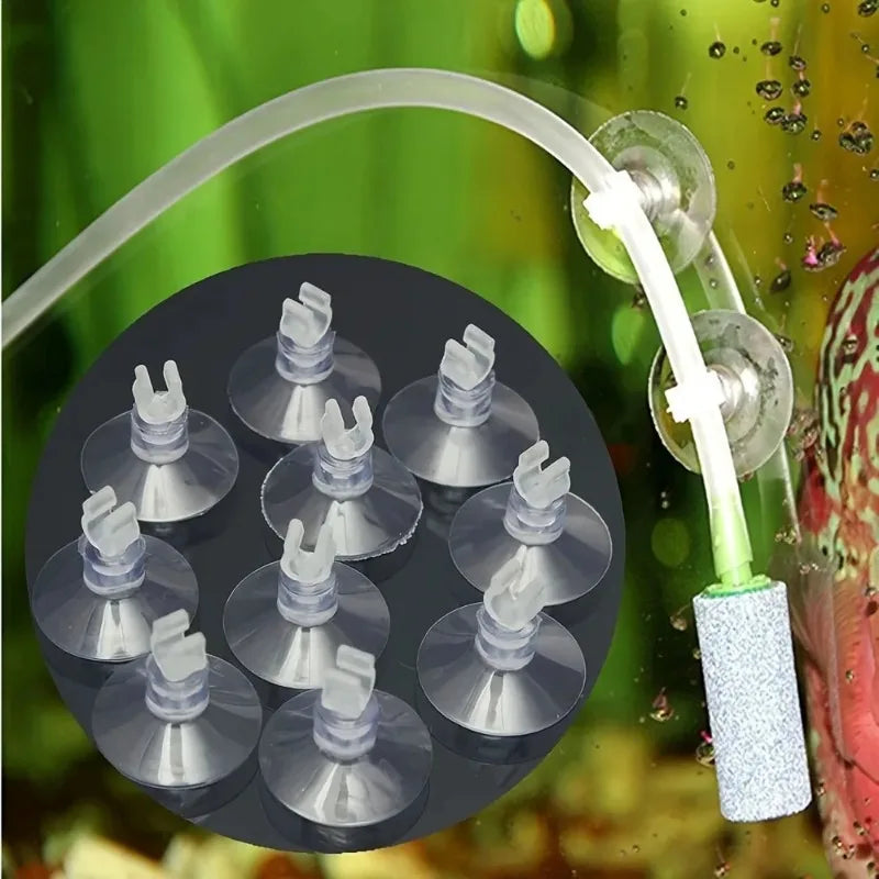 10pcs Rubber Fish Tank Airline Suction Cup Holders