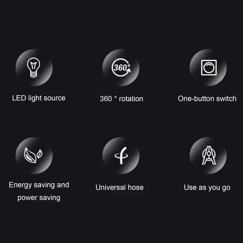 5W/7W Fish Tank Lamp ,USB Powered LED Full Spectrum Lighting 360-degree Tank Light