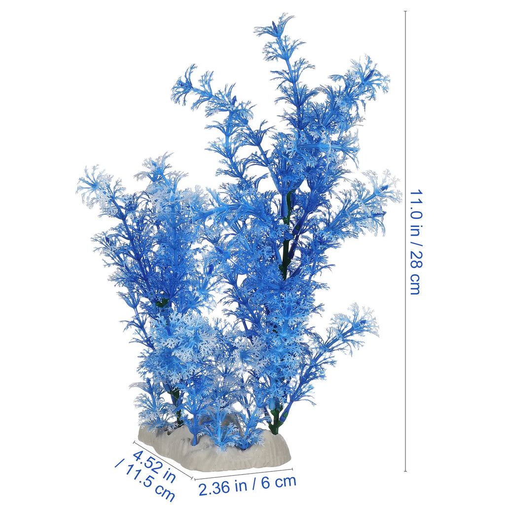 Blue Aquarium plastic Plant