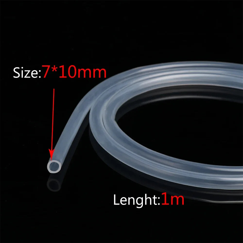 1M / 5M 10M aquarium Transparent Silicone Rubber Hose 4 5 6 7 8 9 10 11 12 14 16 mm Out Diameter Flexible Silicone Tube