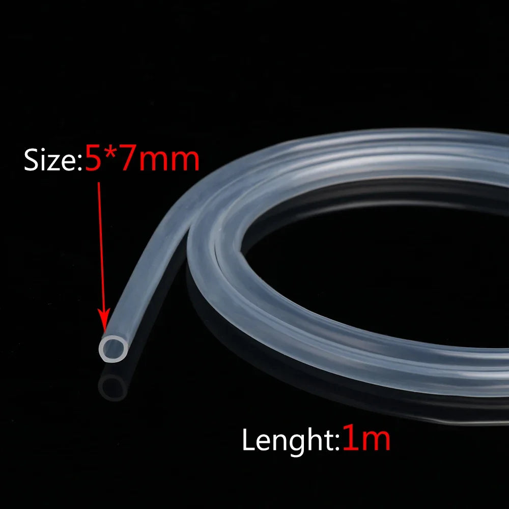 1M / 5M 10M aquarium Transparent Silicone Rubber Hose 4 5 6 7 8 9 10 11 12 14 16 mm Out Diameter Flexible Silicone Tube